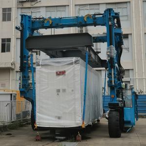 China Blue 60T Straddle Carrier Crane Customized Container Lift Trailer wholesale