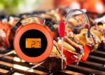 Clock Shape Orange Bluetooth Meat Thermometer With Two Probes High Accuracy