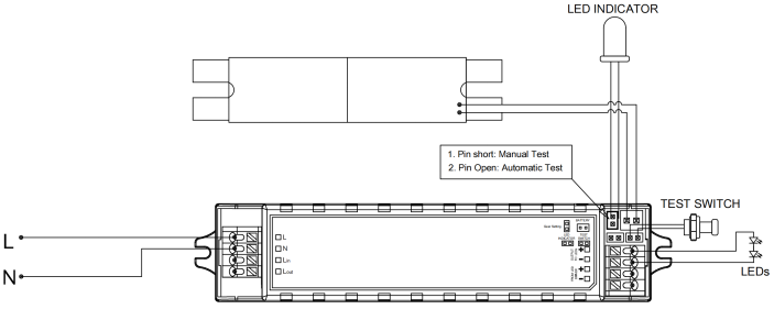5 Years Warranty 5W 3-hour LED Emergency Backup Driver With LiFePO4 Battery Auto Testing And Self-testing Optional