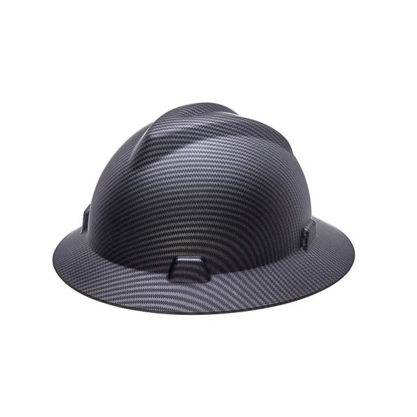 T152 ANSI V Round Large Head Protection Safety Helmet 6 Points Webbing Suspension White