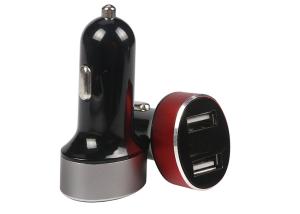 Metal Shell Car Charger Adapter Output DC 3.1A Dual USB Over Current Protection