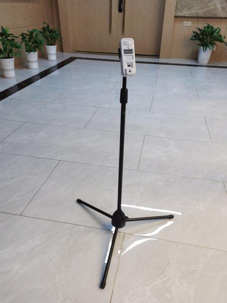 Quality Adjustable Height Triangle Pole Walk Through Temperature Scanner for sale