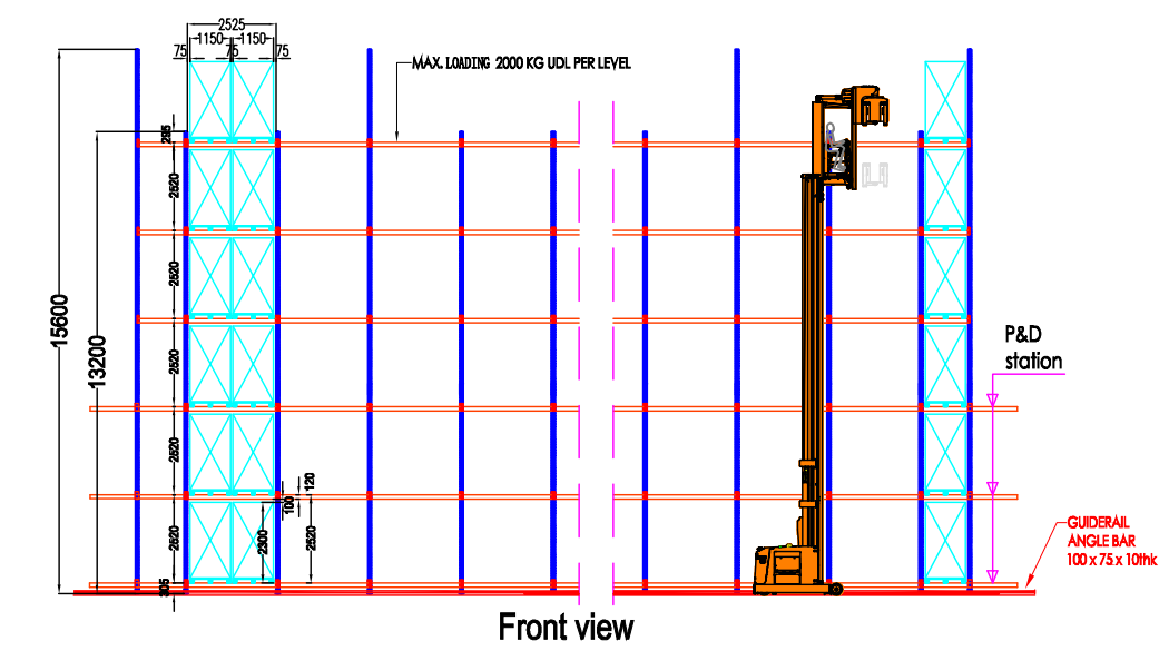 Cost-Effective Very Narrow Aisles Pallet Racking System for Space-Saving