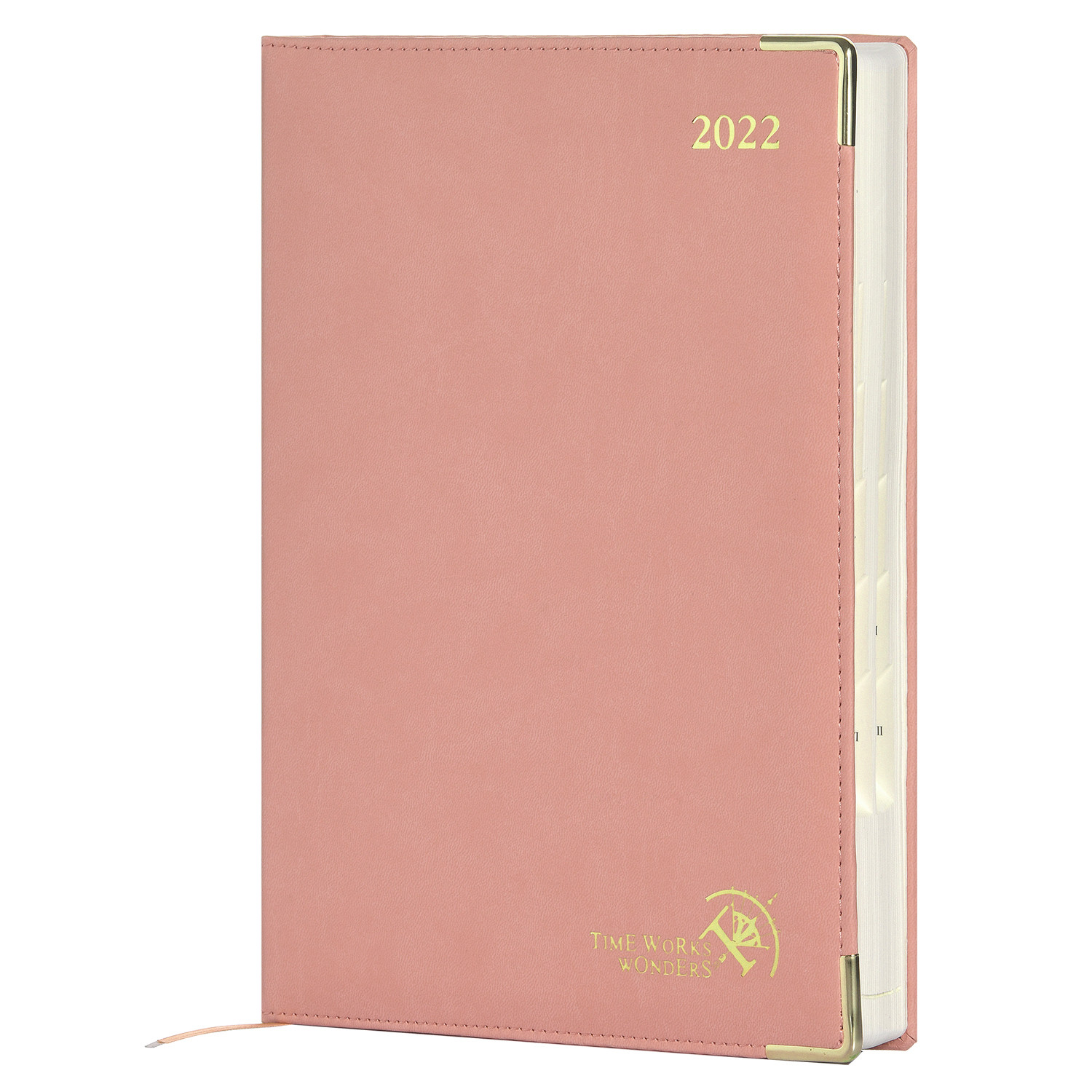 China PU Leatherette Cover Medium Academic Planner 100GSM Ivory Paper wholesale