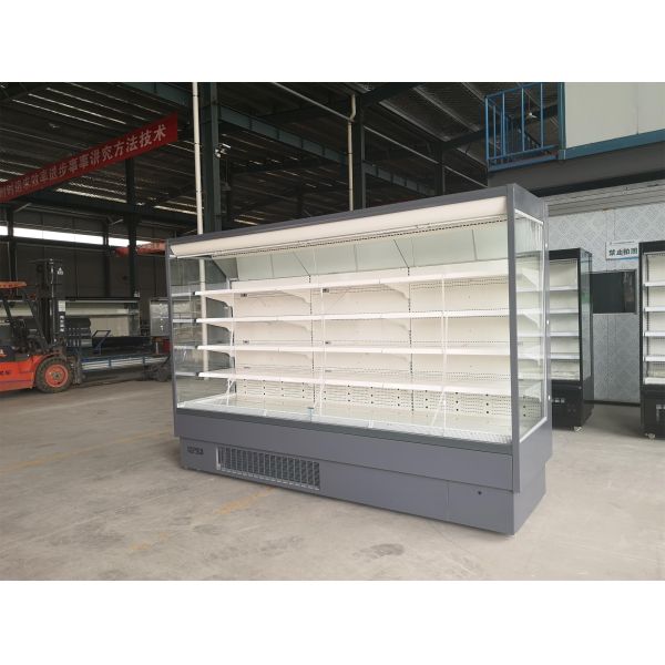 Supermarket Beverage Open Display Fridge R290 With Plug In Embraco Compressor