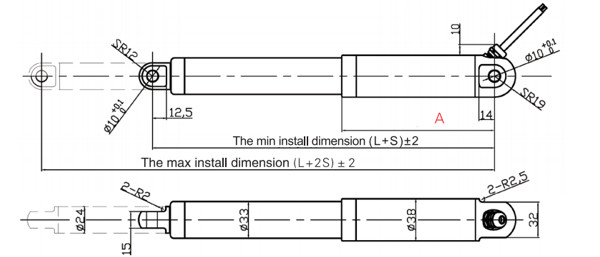 Small High Speed Tubular Linear Actuators Parallel Mount Stainless Steel