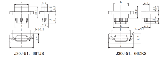Soldering Type Rectangular Electrical Connectors Micro 1.27 Mm Pitch Male Connector J30J-31TJSL