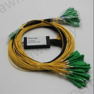 Single Mode Hybrid Fiber Optical PLC Splitter With MPO Connector Telecommunications