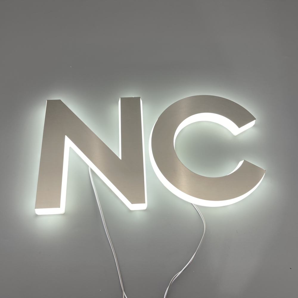 LED Luminous Character Outdoor Waterproof Exposed Light Front Desk Acrylic Crystal Character LED Luminous Character