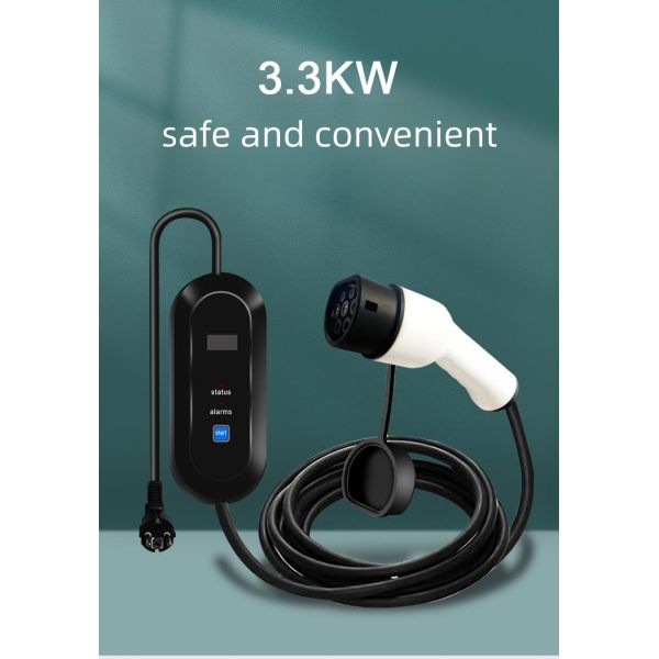 3.3kw Home Smart Portable AC EV Charger Adjustable Current