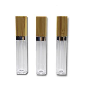 China 6ml 20mm Lipstick Tube Container Bamboo Lip Balm Containers 19 Gram on sale