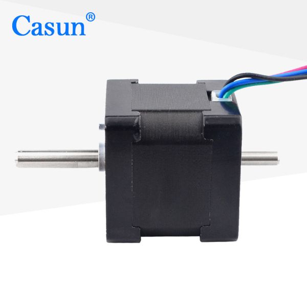 Dual Shaft Nema 14 Stepper Motor 4 Leads 34mm 1.8deg 18Ncm 25.56oz.in 0.8A Step Motor