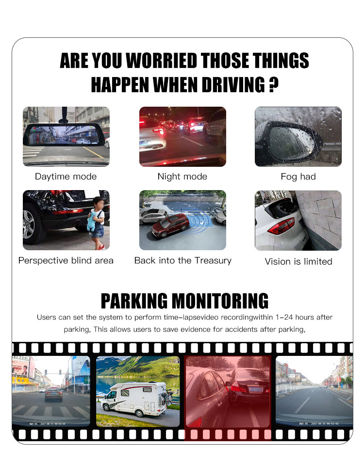 Front Rear Side View Backup Camera Car Multimedia Navigation System IP68 IPS Screen