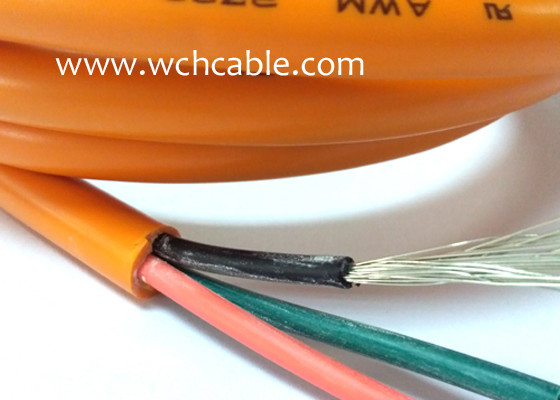 High Quality Orange Thermoplastic Polyurethane TPU Coated Multicore Control Cable