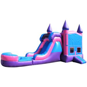 Kids Moon Inflatable Bouncy Castle Jumping Bouncer Slide Combo For Playground Party