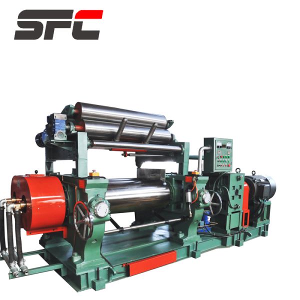 Two Roll Mixing Mill Machine For Silicone Rubber