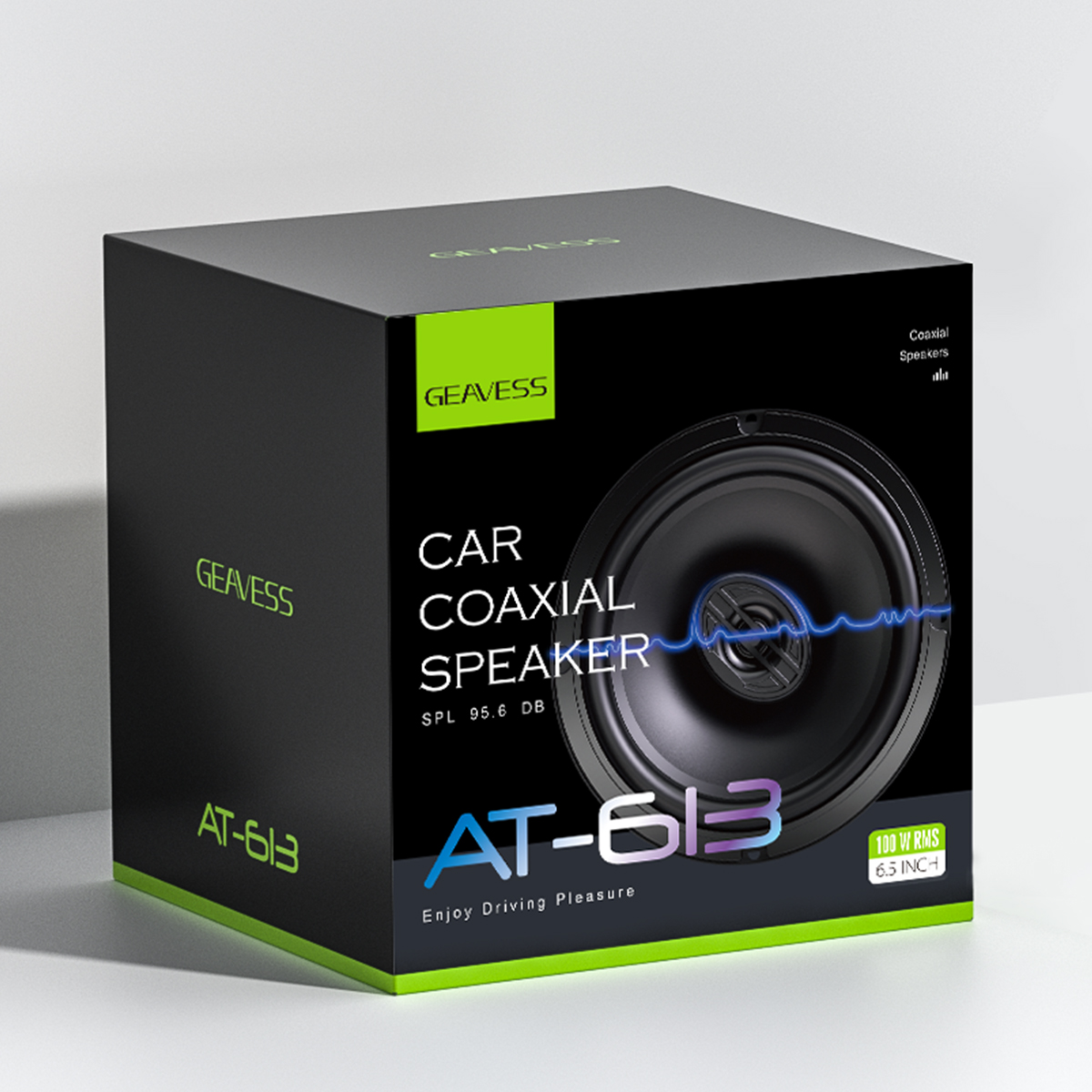 Set of 2 Full Range Coaxial Car Speakers with 6.5 Inches Subwoofer and 1500Hz Tweeter