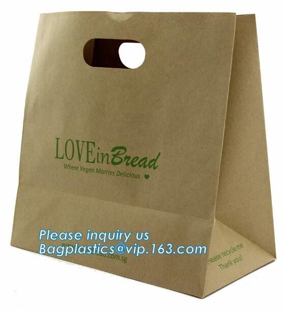 Custom paper bag with handle coated white paper bag printing pattern flower carrier bag,Flower carrier paper bags with d