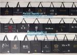 Customized Cut Printed Coated Paper Shopping Bag with Matt Lamination,rope