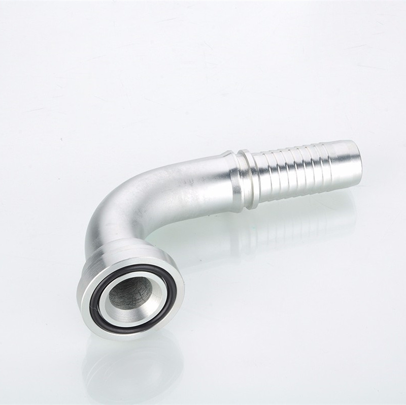 Factory Sales 90 Degree SAE Flange 3000 Psi Hydraulic Hose Fitting 87391