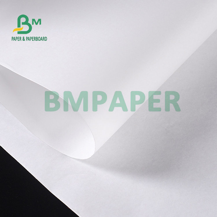 35gsm 40gsm Bleached White MG Kraft Paper For Food Package 50 x 70cm