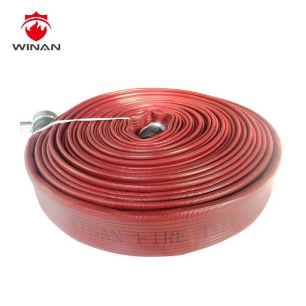 Quality Double Layer EPDM Rubber 6" 2.5 MPa Canvas Fire Hose for sale