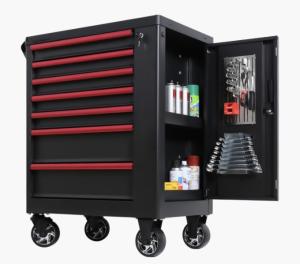 Portable Movable Iron Tool Cabinet Trolley With Hand Tool Set
