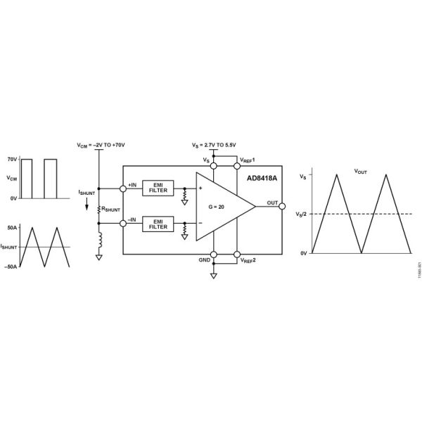 AD8418AWBRZ-RL Current Sense Amplifier IC Chips For Power Management High Speed
