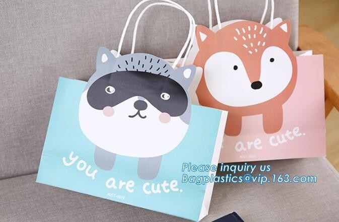 Customized Cut Printed Coated Paper Shopping Bag with Matt Lamination,rope handle custom logo printed white paper bag