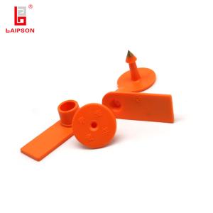 RFID Barcode Goat Cattle Cow Pig Livestock UHF Ear Tag With Laser Printing Digits