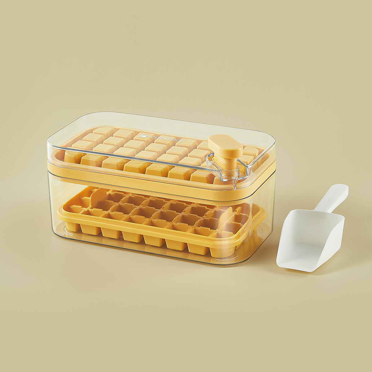 ODM/OEM Custom Easy Press Personalized Ice Cube Mold With Lid And Bin Durable