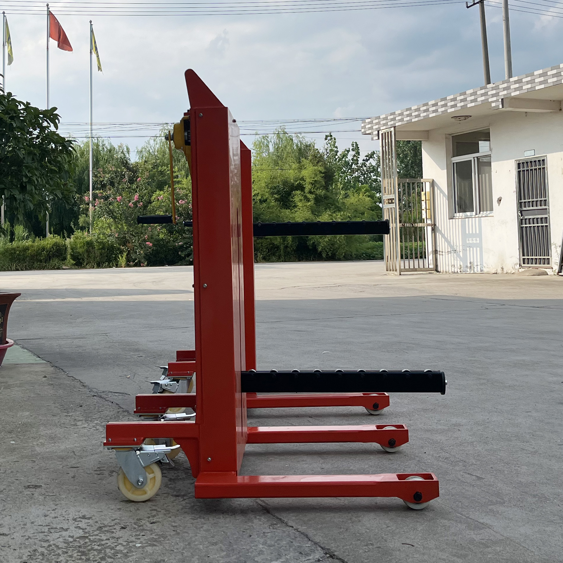 Customizable 350kg 500kg Manual Reel Lifter for Easy Warehouse Handling and Stacking