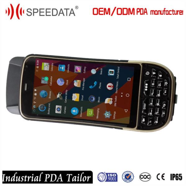 Mobile Handheld UHF RFID Reader , Computer Rugged Portable Rfid Reader Phone 1M