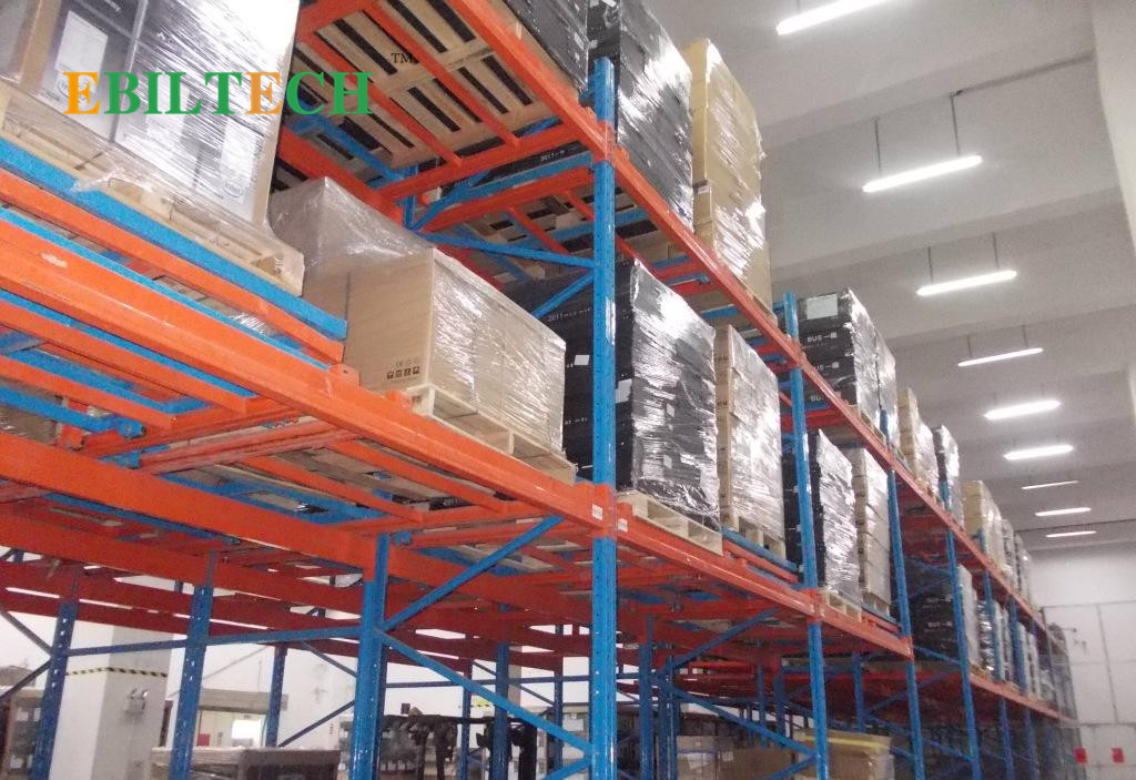 Warehouse Push Back Racking System Industrial First-In-Last-Out Operation Process