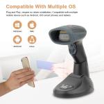 Wireless Bluetooth 2D Barcode Scanner Fast Decoding For Supermarket Store /