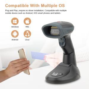 China Wireless Bluetooth 2D Barcode Scanner Fast Decoding For Supermarket Store / Grocery Store wholesale