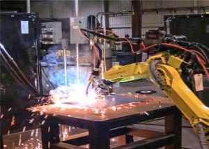 China Six Axis Robotic Welding Automation System , Fully Automatic Arc Welding Line wholesale
