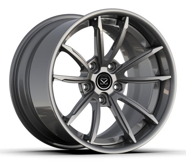 Quality Forged Alloy Wheels 2 Piece Gloss Grey 18x9 18x12 18inch Staggered 996 Turbo Rims for sale