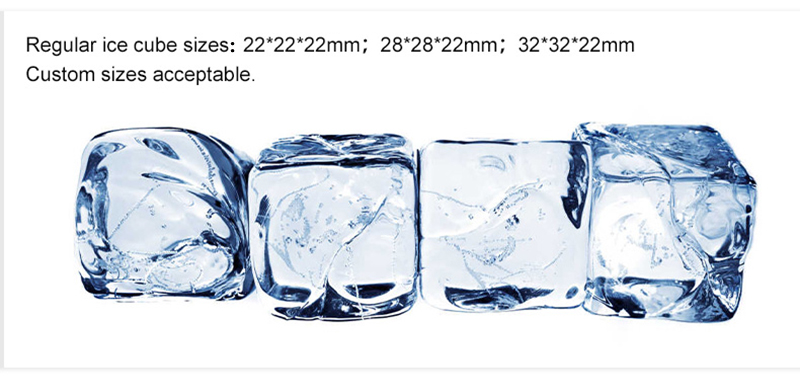 760*850*1100mm 149kg LZ-500 Large Capacity Cube Maker Ice Suppliers for Commercial