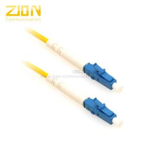 Singlemode LC to LC Simplex Fiber Optic Patch Cord with 3.0mm Yellow PVC Jacket