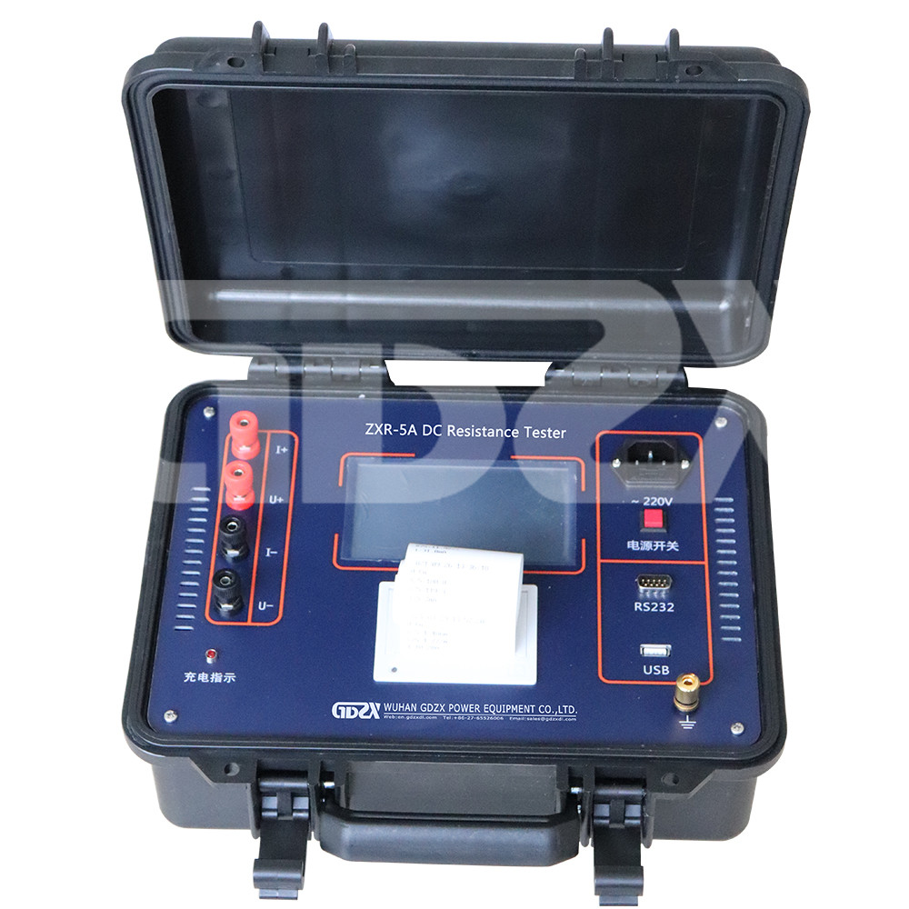 ZXR-5A Power Current Transformer Testing Equipments 5A DC Resistance Meter High Accuracy