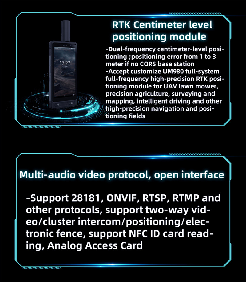 IP68 Explosion Proof Mobile Phone Android Smartphone DMR RTK Optional