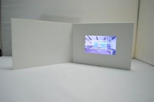 China Matte Paper Material LCD Greeting Card , LCD Video Business Cards wholesale