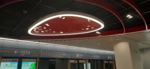 Irregular Figure Type Led Ring Ceiling Lights 260W Circle Led Hanging Light