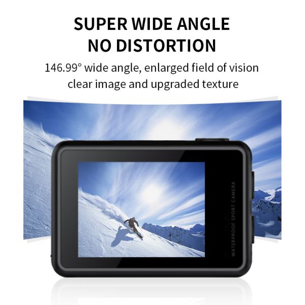 EIS 2.0" 8K Action Camera , 170 Degree Waterproof Action Camera