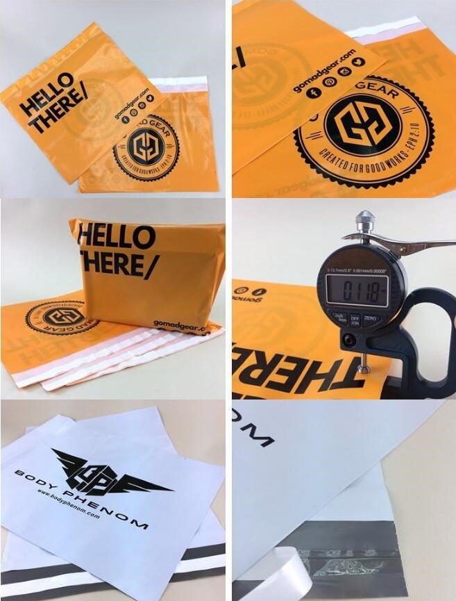 cornstarch made biodegradable and compostable courier mailing plastic shipping packaging bag with custom logo CLOTH PACK