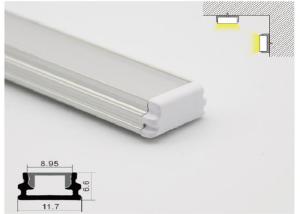 China Wind Resistance LED Aluminum Profile 11 X 7mm Linear LED Profiles For Ceiling / Wall on sale