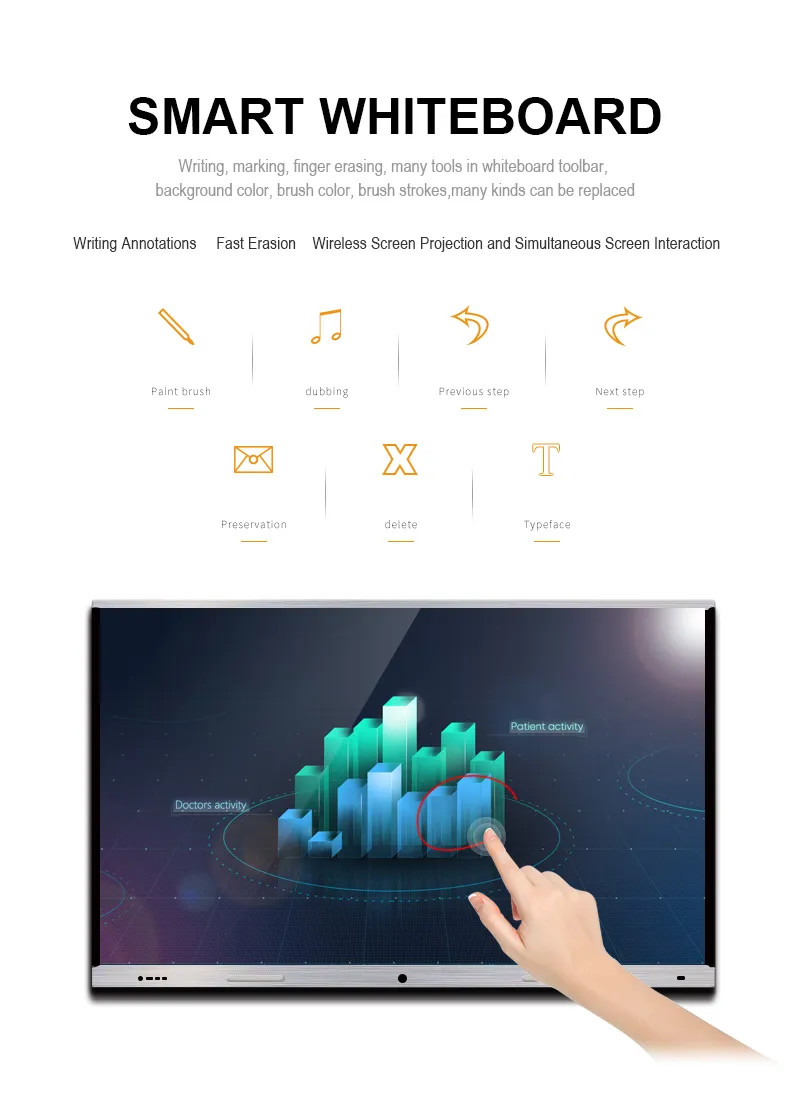 Mounted Android Tablet Pc Self-Service Kiosk Smart Interactive Whiteboards Multifunction Self Service Terminal For Confe