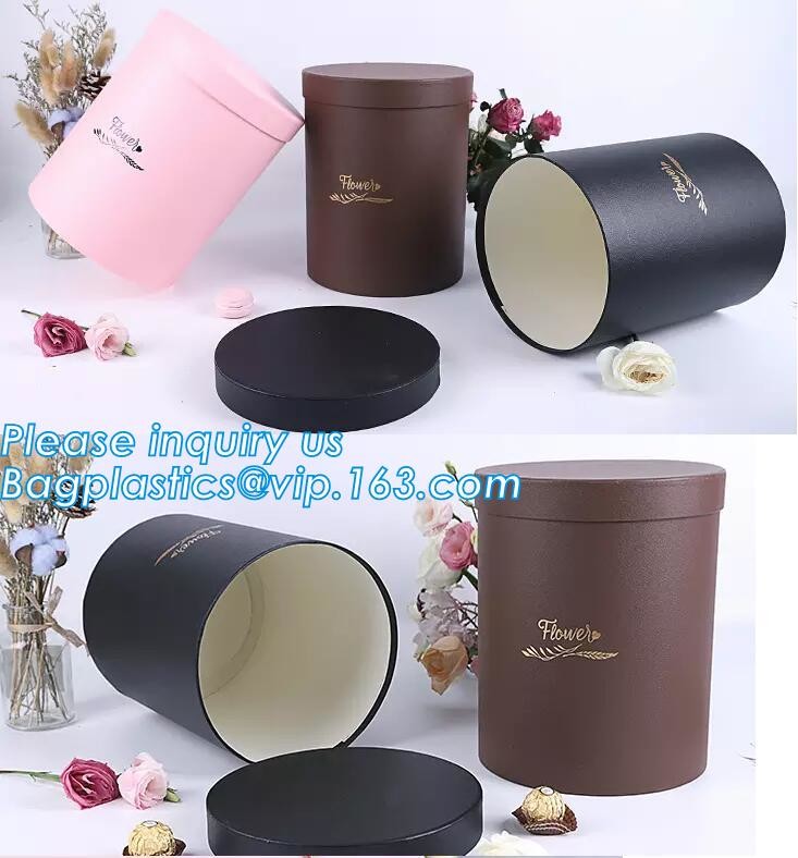 Custom design gradient color luxury paper packaging gift box with lid,Paper Flower Box Florist Bouquet Box Packaging Ros