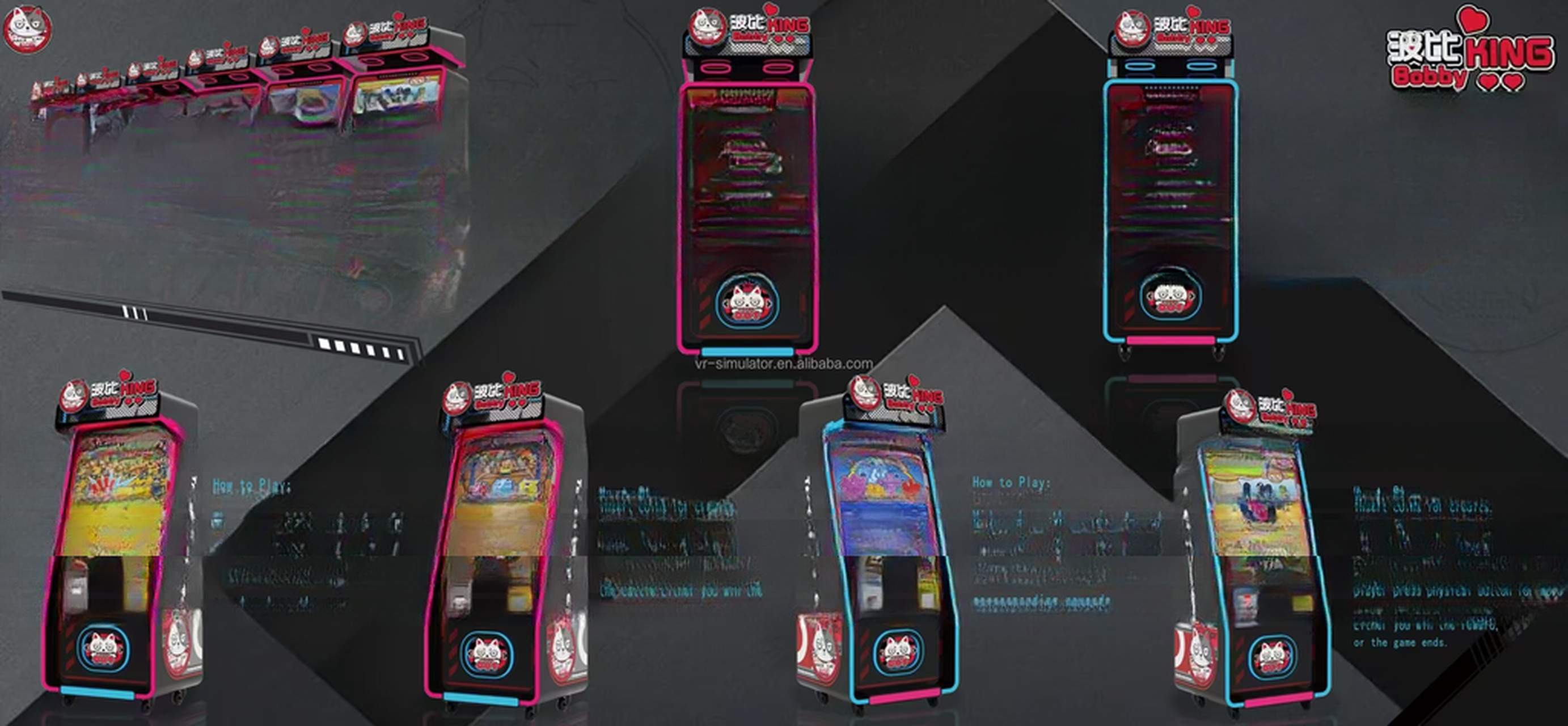 High End King Bobby Ticket Redemption Game Machine With CE Certificate